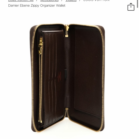 Louis Vuitton Damier Ebene Zippy Organizer - Picture 3 of 9
